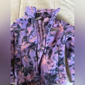 Little girl Columbia Vibrant Purple and Pink Fleece Jacket